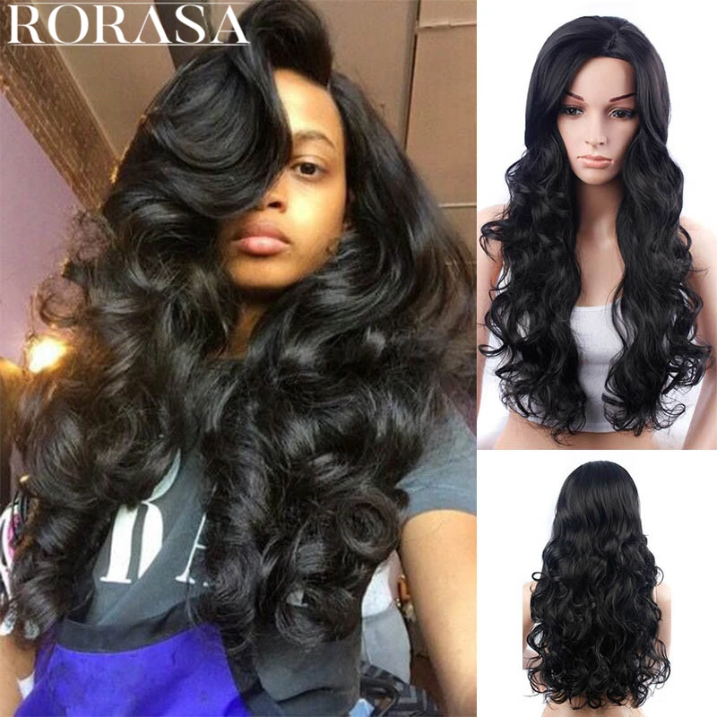 

Long Curly Black Hair Big Wavy Oblique Bangs Fluffy Wig Headgear Lace Front Human Hair Wigs For Women Hair Lace Front Bob Wigs