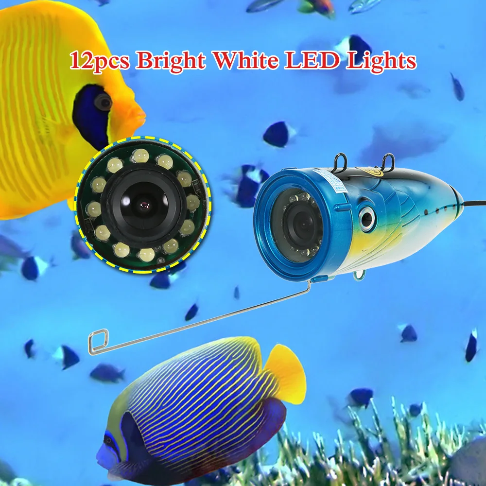 15 м/30 м 7 ''цветной цифровой lcd 1000TVL рыболокатор HD DVR рекордер Водонепроницаемый рыболовный видео подводный рыболовный фотоаппарат EU/US штекер
