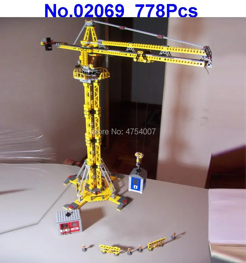

02069 778pcs city construction engineering lifting machine building block compatible 7905 Toy