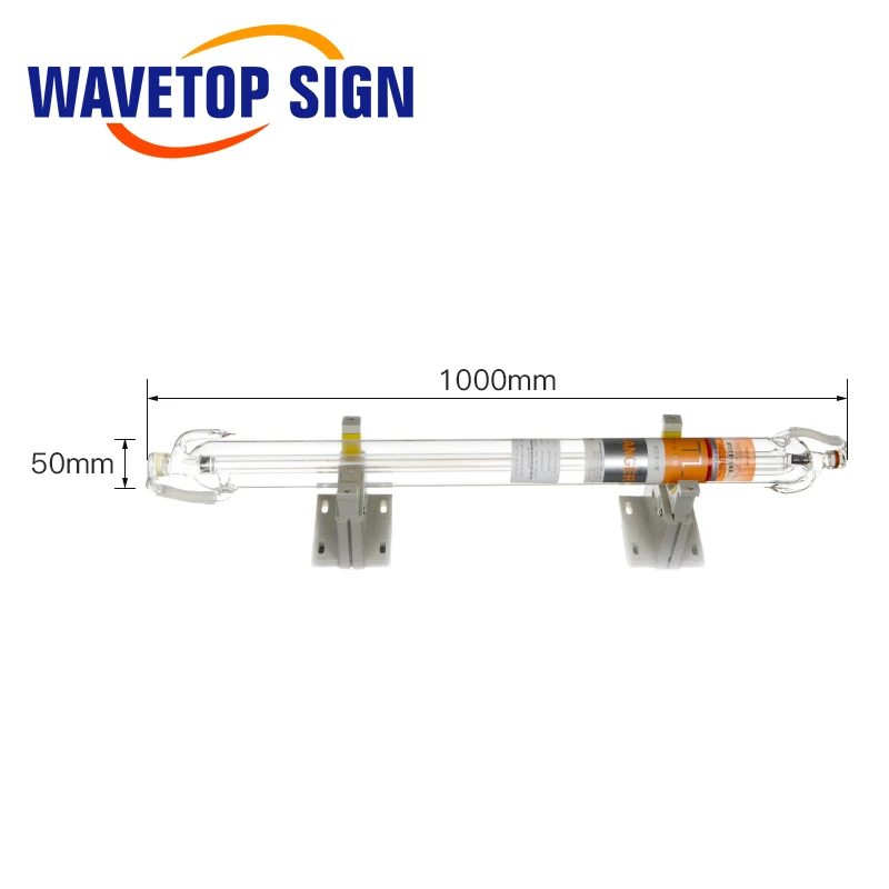 WaveTopSign TONGLI 50 Вт CO2 лазерная стеклянная трубка длиной 1000 мм диаметр трубы 50 мм используется для CO2 лазерный резак гравировальный станок