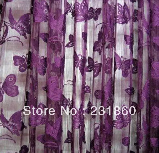 1 X Dark Purple Erfly String Curtains Window Room Divider Home 1 X Dark Purple Erfly String Curtains Window Room Divider Home Decor 1m 2m