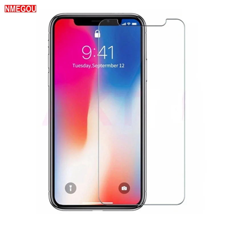 Screenprotector آيفون X XR XS ماكس الزجاج المقسى واقي للشاشة ل IPhon IPone 6 ثانية 6 ثانية 7 8 زائد 10 الزجاج طبقة رقيقة واقية