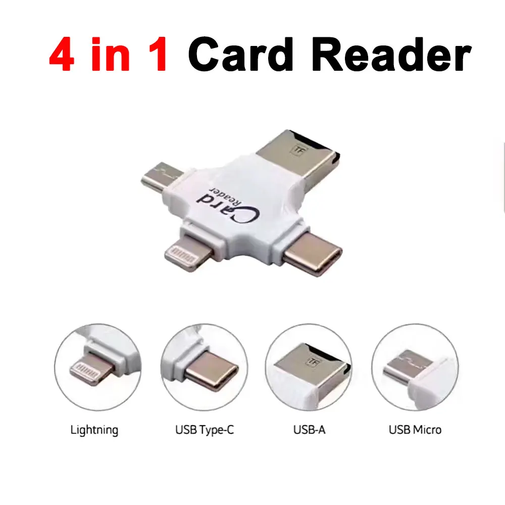 Мини многопортовый портативные с sd-картой ридер Thunderbolt type C/Lighting/Micro USB адаптер для Iphone samsung аксессуары для ноутбуков