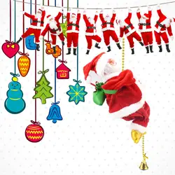 Рождественское украшение Санта-Клаус Электрический Альпинизм Висячие рождественские украшения игрушки Электрический поднимется Бисер
