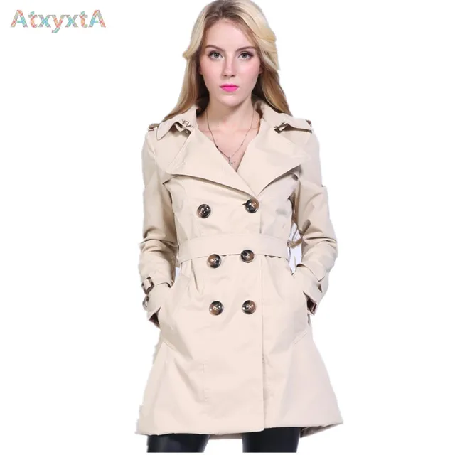Whole Rosetic Gothic Coat Vintage Women Black Casual Autumn Zippers Belt Hooded Trench Slim Outerwear Punk Streetwear Retro Goth Coats