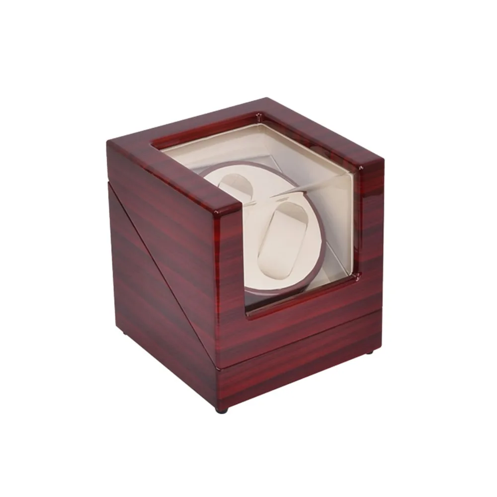 Часы Winder, LT деревянный автоматический поворот 2+ 0 часы Winder дисплей коробка(снаружи розово-красный и внутри белый
