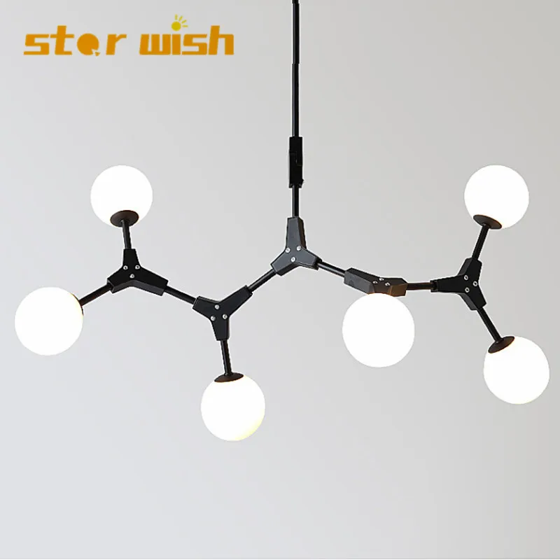 Дизайнерская люстра Star wish американская для спальни кабинета Скандинавская