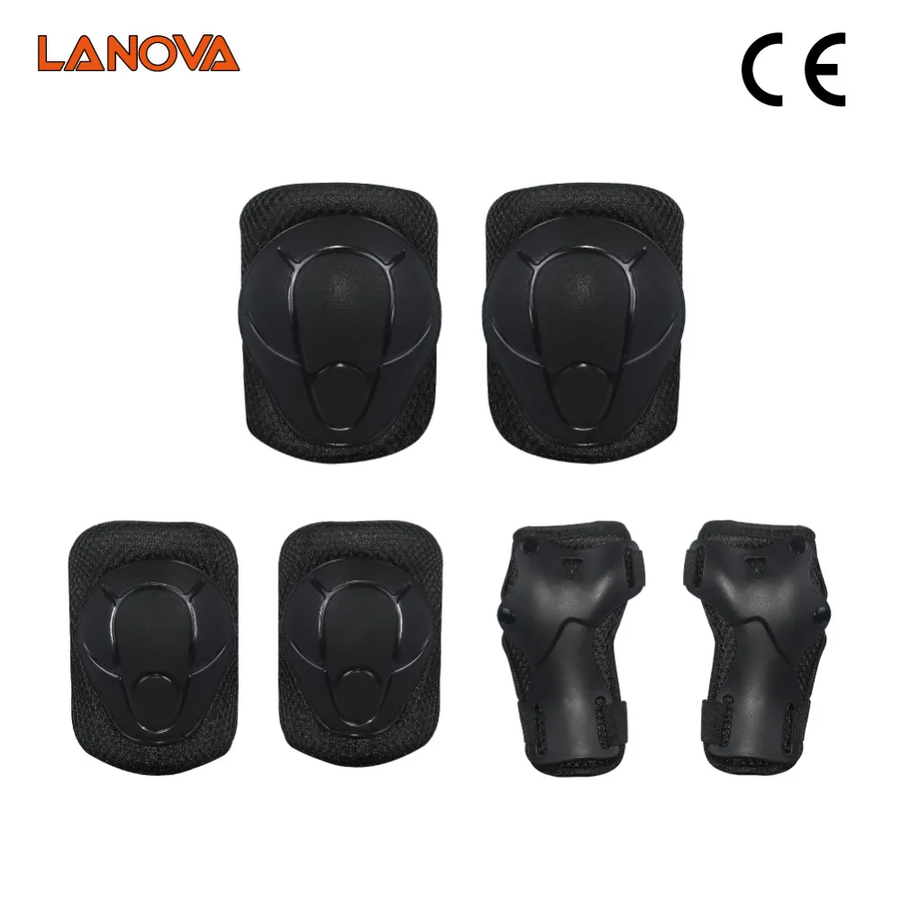 LANOVA 6 шт./компл. Защитное снаряжение для катания на коньках налокотники
