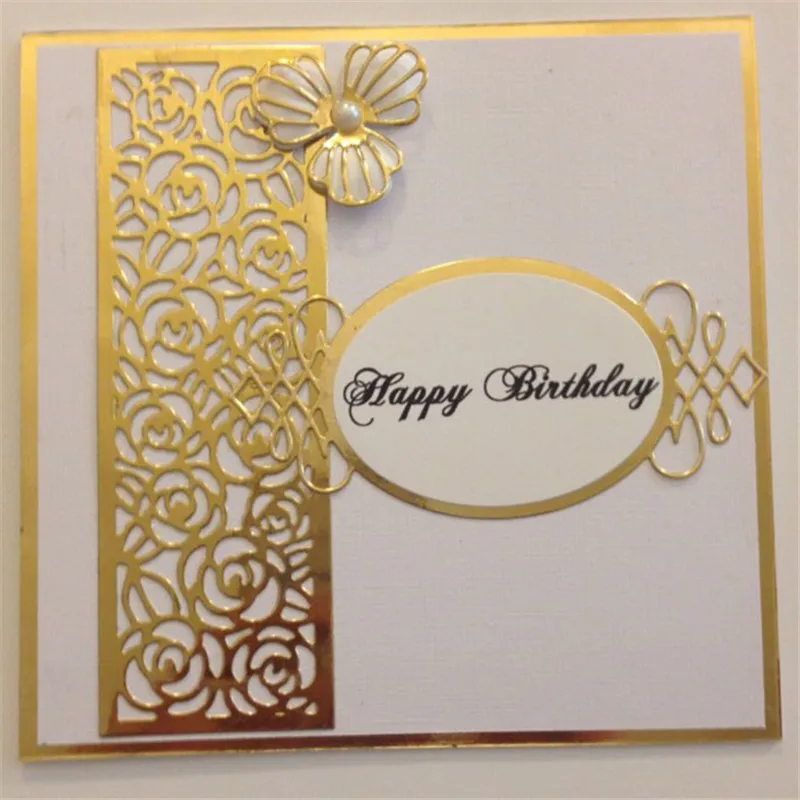 

Ornate Label Metal Cutting Dies Stencil Scrapbooking Photo Album Card Paper Embossing Craft DIY