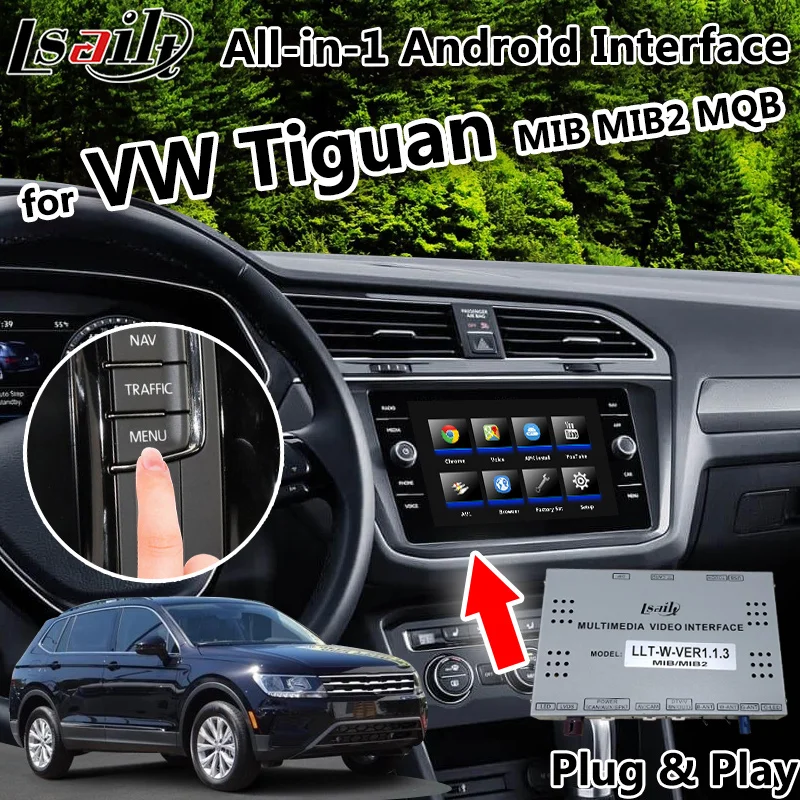 Android 7 1 Беспроводная carplay и GPS навигация для Volkswagen Tiguan Sharan Magton MIB MQB поддержка