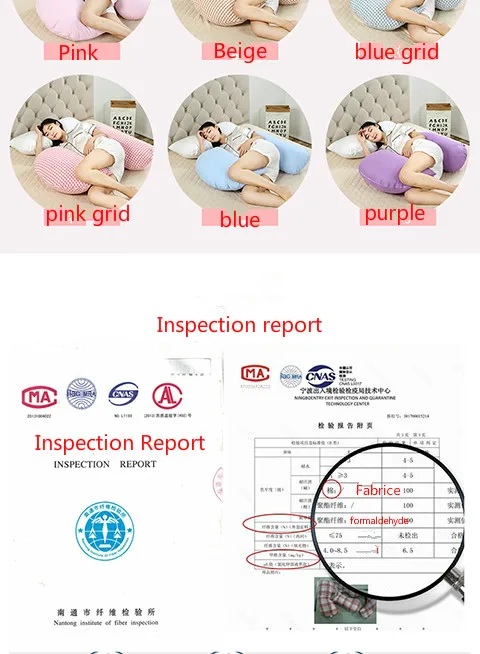 Для беременных Женская подушка хлопок талии боковые подушки спальные съемные и моющиеся H-типа желудка подушка
