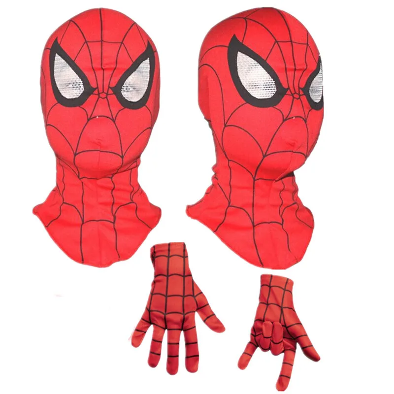 Spider Man Halloween Cosplay Mask Party Dark Avengers Carnaval Costume props Kids Spiderman Gloves - buy at the price of $4.59 in aliexpress.com | imall.com