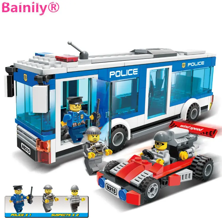 

[Bainily]256Pcs Police Station Building Blocks Bricks Educational Toys Birthday Gift Toy For boy Compatible with LegoINGlys city