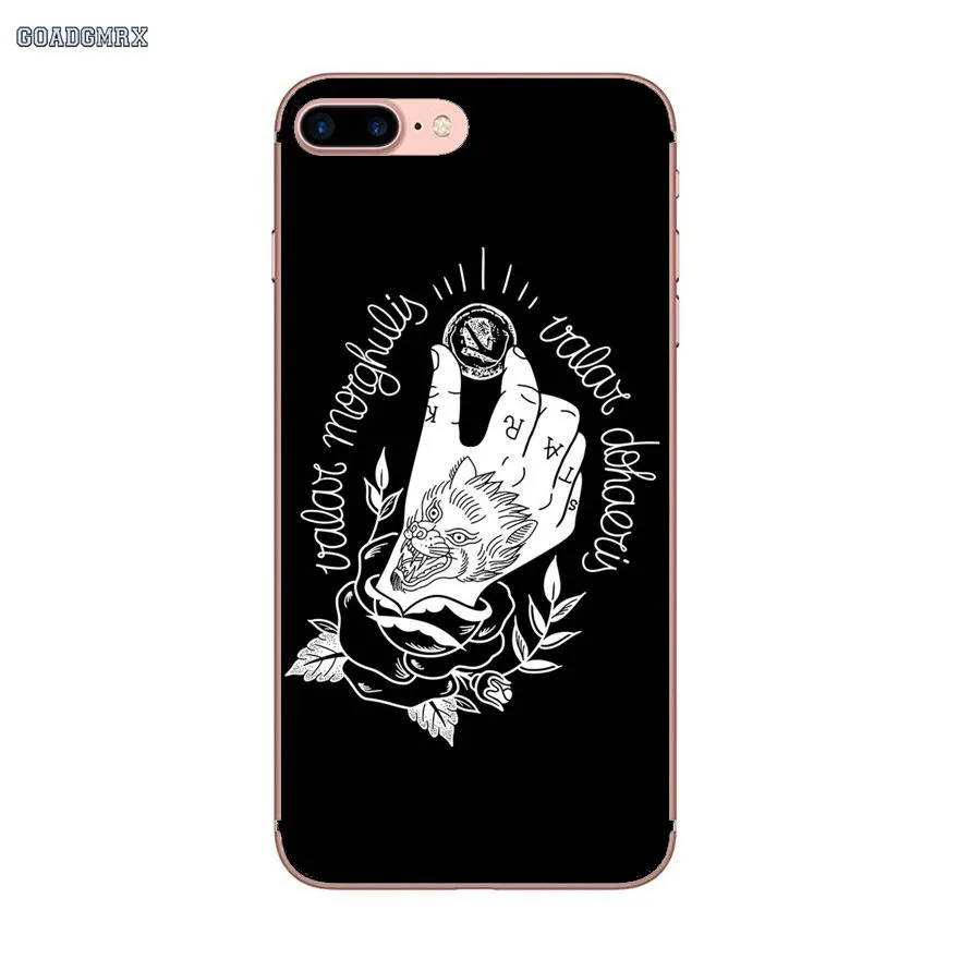 Для Samsung Galaxy S2 S3 S4 S5 Mini Alpha S6 S7 edge S8 S9 Plus J1 Grand Prime TPU прозрачные чехлы Valar Morghulis дешевый