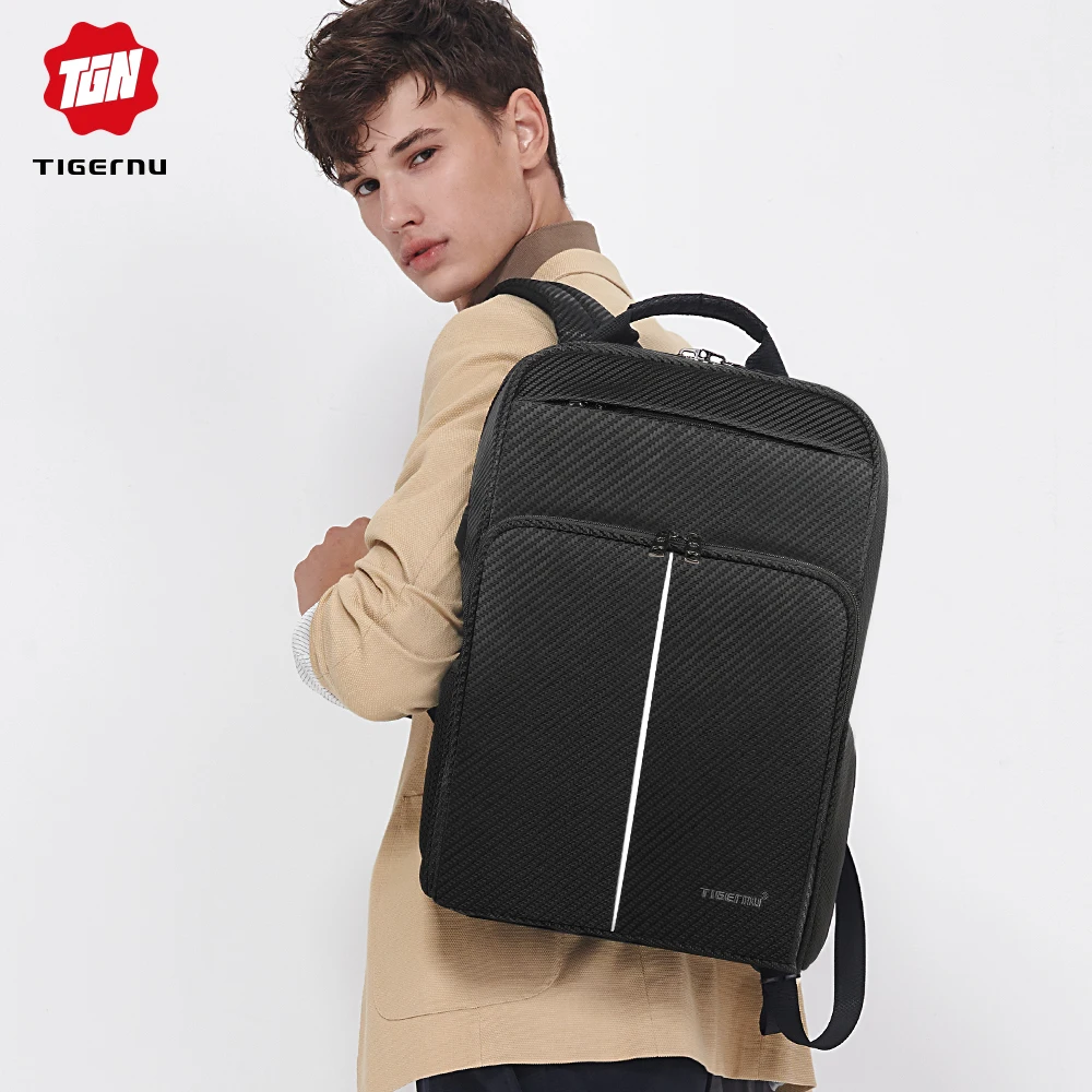 Tigernu New Classic Backpack Men High Quality Waterproof 15.6 inch Anti theft Laptop Backpack Fashion With 4.0 USB Charging