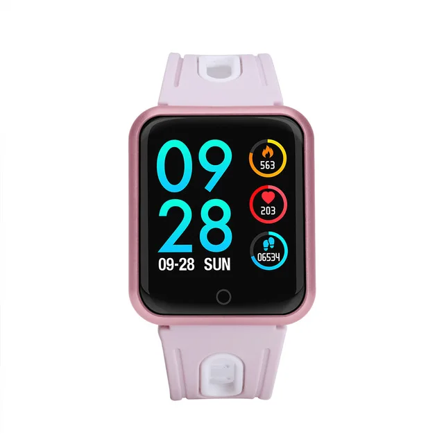 Спортивные IP68 Смарт-часы P68 фитнес-браслет трекер активности пульсометр кровяное давление для ios Android apple iPhone 6 7 - Цвет: P68 silica pink