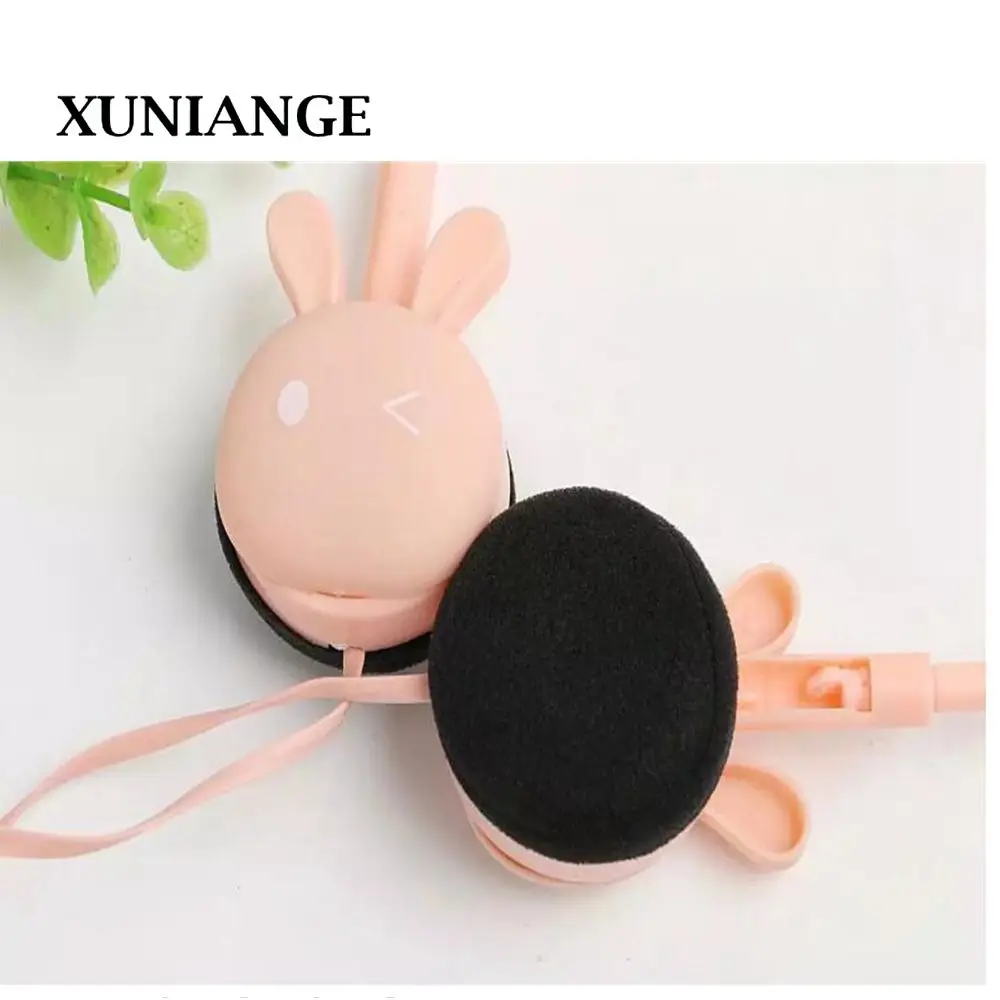 

XUNIANG cute rabbit headphones mini big headphones KN320