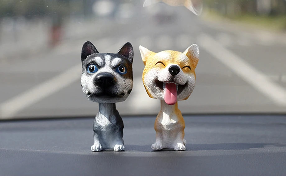 Кивая собака забавные качающиеся головы игрушки милые куклы-щенки качающиеся Автомобильные украшения домашний Авто Декор интерьера автомобиля игрушки для приборной панели