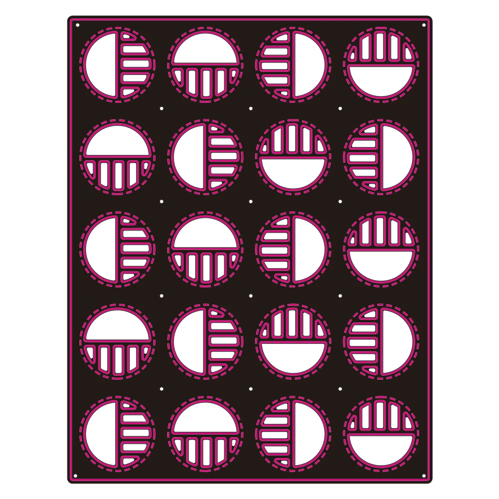 

Circle in Rectangle Frames Metal Cutting Dies Stencil for DIY Scrapbooking Photo Album Embossing Paper Cards Decorative Crafts