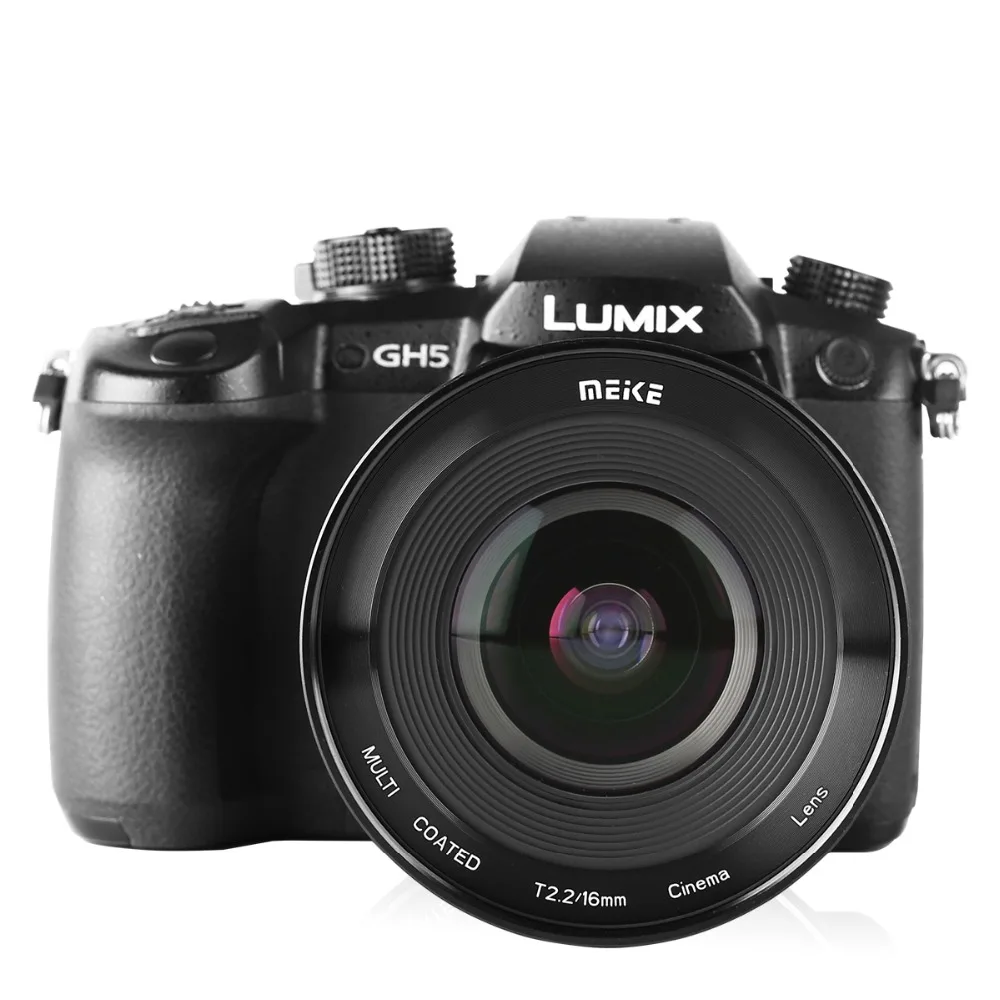 Meike 16 мм T2.2 ручная фокусировка асферический портретный объектив Cine для Olympus Panasonic Lumix Micro Four Thirds(MFT, M4/3) крепление