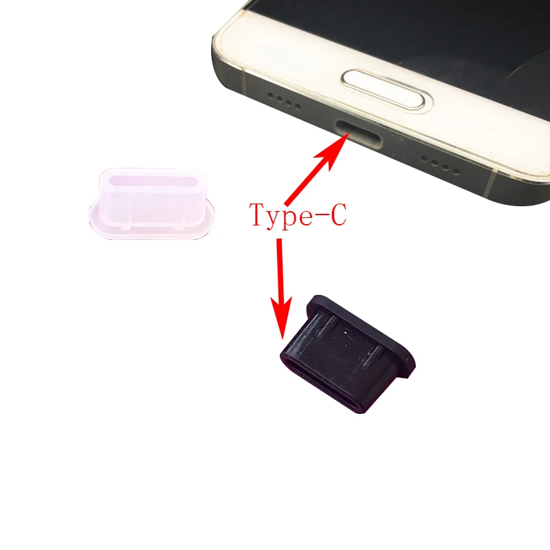 

200pcs USB Type-C charger port dust plug for USB Type C cable Interface protector For Type Charger Port