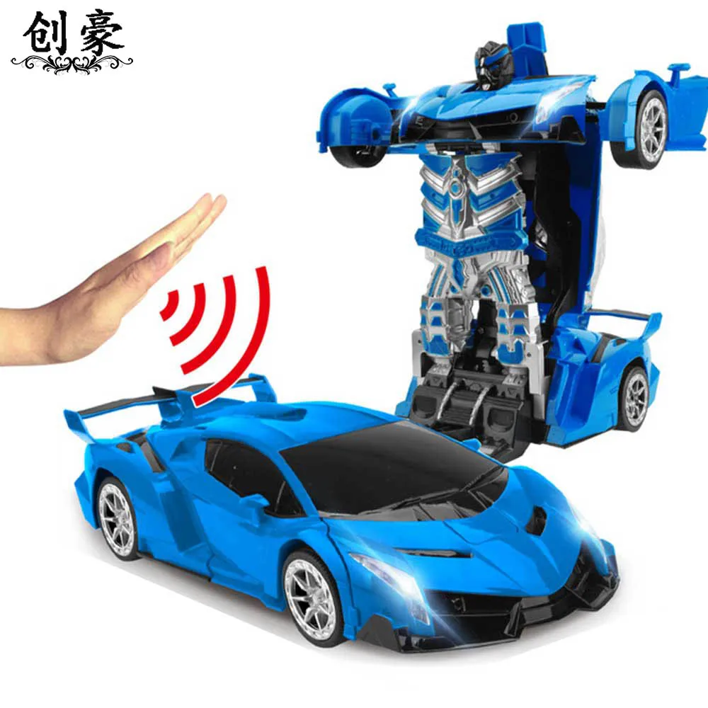 

RC Car Gesture Sensing Transformation Robots Sports Vehicle Model Robots Toys Cool Deformation Car Kids Toys Gifts For Boys