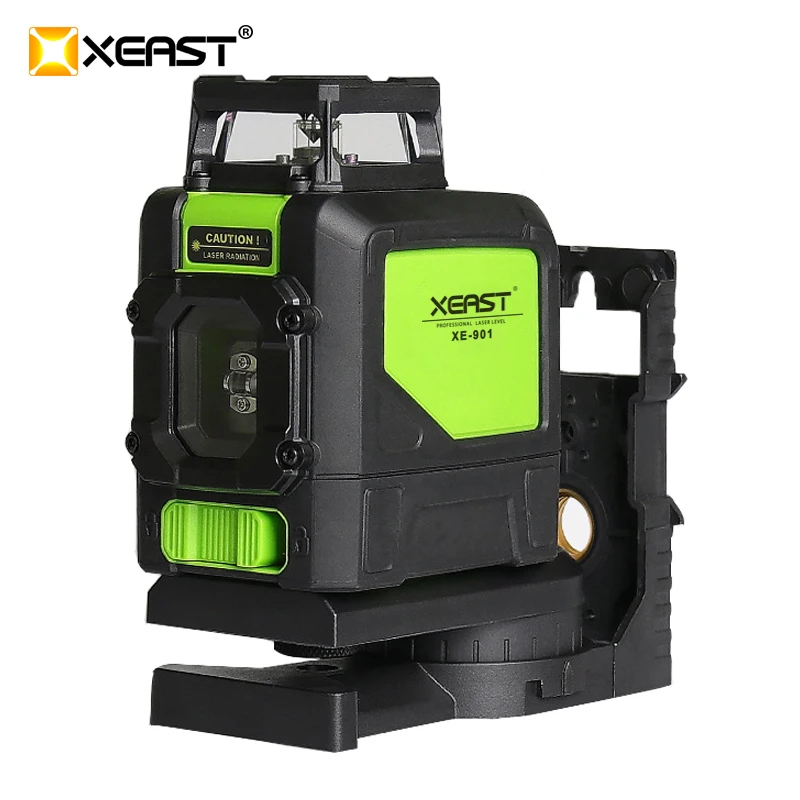 

Hot XEAST XE-901 Red 3D Laser Level Meter 5 Lines 360 Degrees Self Leveling Mini Portable Instrument Red Laser Beam