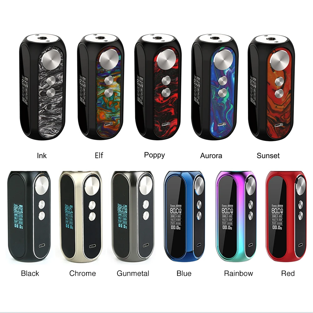 OBS Cube VW Box MOD vs Kit с 4 мл сетчатым баком аккумулятором 3000 мАч макс. 80 Вт на выходе vape box
