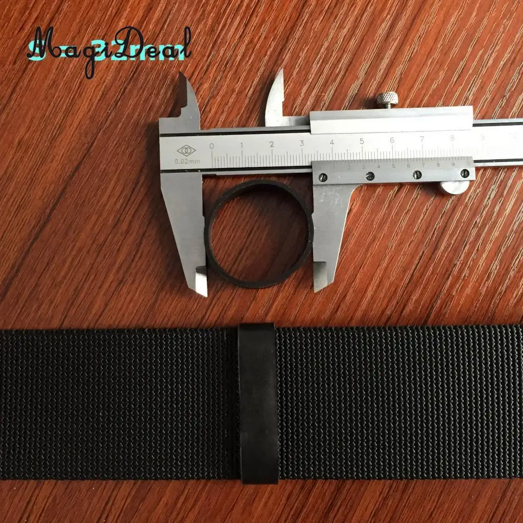 1 Pair Durable Elastic Black Rubber Loop for Technical Scuba Diving BCD Backplate Harness Webbing Keeper Retainer