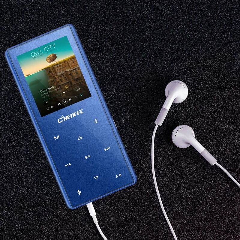 Bluetooth 4,2 Портативный MP3 плеер металлическая Спортивная сенсорная кнопка Bulit в динамике HIFI музыкальный плеер рекордер радио, sd-карта до 128G