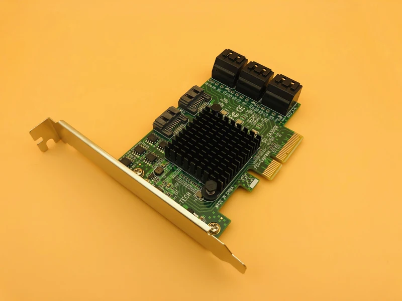 PCI E Express на SATA 3 0 III 6 ГБ контроллер карточка SSD PCIe 8 портов SATA3.0 адаптер Raiser