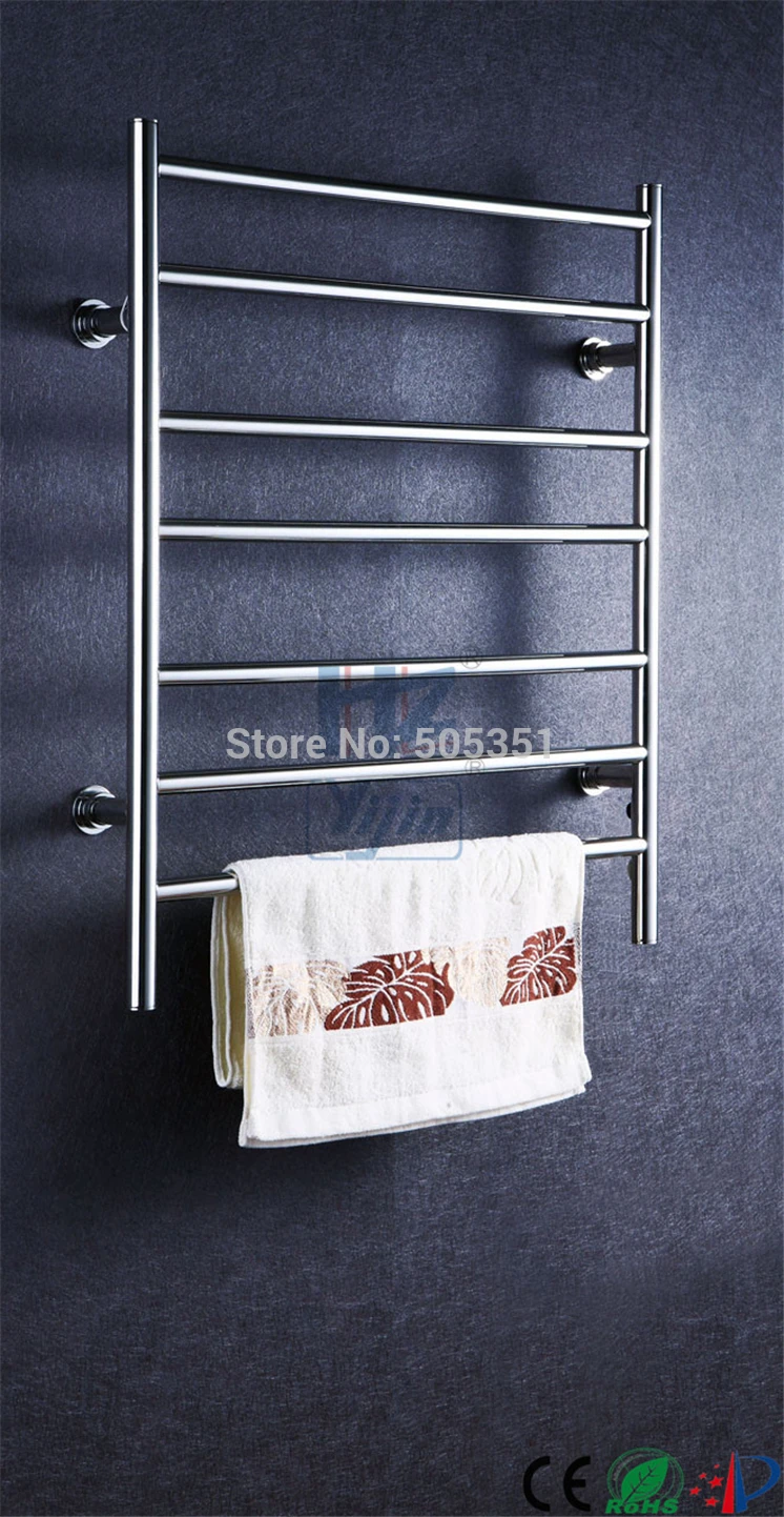 New Design Electric Heated Towel Rack Square bars Towel drying Heater Popular Type Heated Towel Rails Bathroom Towels TW-SQ8