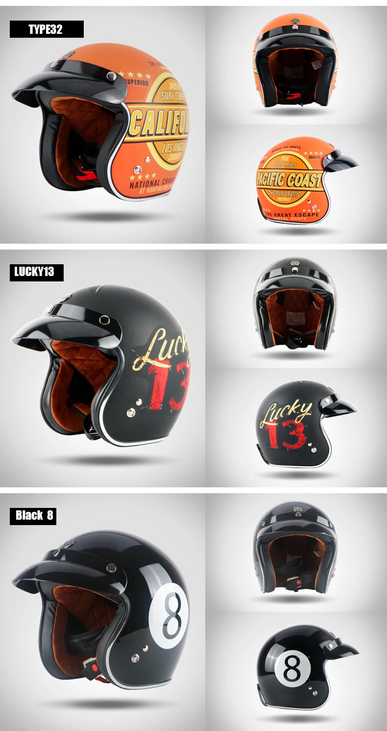 TORC T50 jet шлем moto rcycle открытый шлем Ретро персонализированный moto rbike винтажный шлем capacete moto шлем в горошек