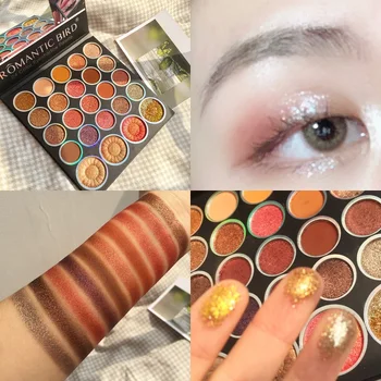 

Daisy24 Color Beauty Eyeshadow Pallete Shimmer Matte Metallic Eyeshadow Palette Glitter Diamond Pigment Makeup Palette Cosmetic