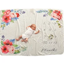 102X152 см новорожденного фотографии Warp фон для детской фотосъемки с Одеяло реквизит на маленьких веху Одеяло Детские Обёрточная бумага новорожденный Манта Bebe