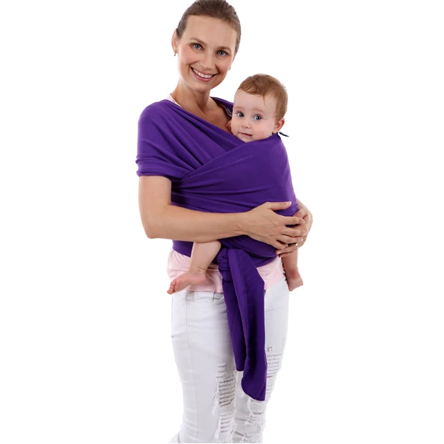 Baby Sling Stretchy Wrap Carrier Blanket Swaddle adjustable Infant