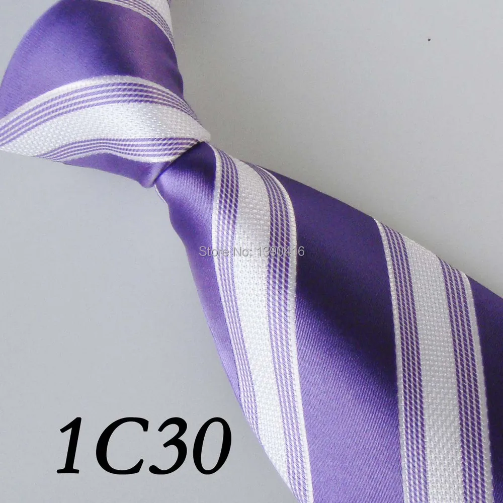 

2018 Latest Style Mens Neck Ties Border White/Lilac Sloping Grain Design/Fashion/Moda/Casual Dress/Groom Bestman Necktie For Men