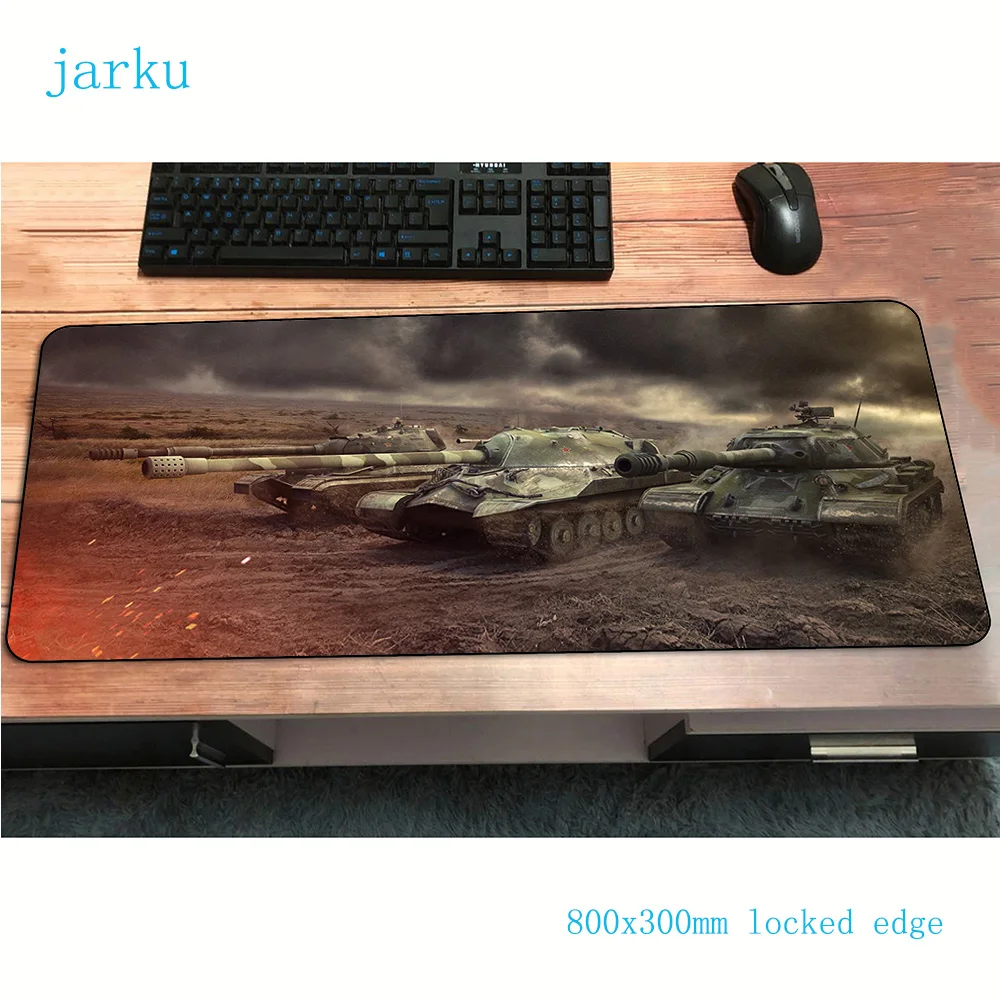 Коврики world of tanks 800x300x3 мм большой игровой коврик для мыши большая клавиатура