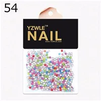 20 шт 3D белый цветок маникюрные наклейки с блестками бусины для ногтей Советы DIY украшения+(NR-WS62