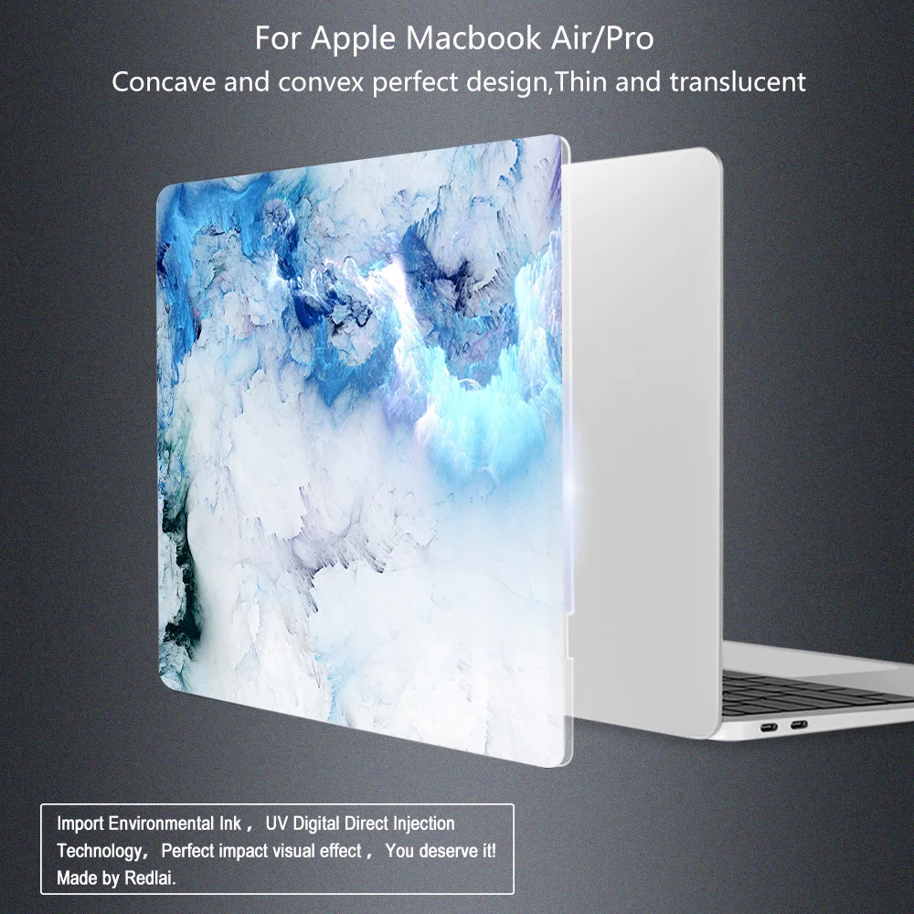 Чехол Redlai для MacBook Pro 13 16 дюймов сенсорная панель 2020 A2338 A2289 прозрачный мягкий чехол