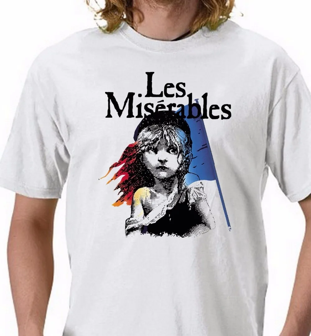 Мужские футболки Les Miserables новые с длинными рукавами логотипом французского флага