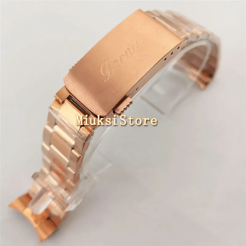 20mm Rose Gold Stainless Steel Band Fit 40mm Mens Wristwatch | Наручные часы