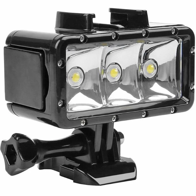 تبادل لاطلاق النار 40 m 300LM تحت الماء للماء 3LED الغوص ملء ضوء مصباح يدوي ل Gopro بطل 7 6 5 عمل كاميرات فيديو الملحقات تبادل لاطلاق النار 40 m 300LM تحت الماء للماء 3LED الغوص ملء ضوء مصباح يدوي ل Gopro بطل 7 6 5 عمل كاميرات فيديو الملحقات