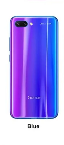 Honor 10, мобильный телефон, 5,84 дюймов, 2280x1080 p, полноэкранный, Восьмиядерный, для лица, ID, NFC, Supercharge, 3400 мА батарея мобильного телефона - Цвет: 6GB 128GB Blue