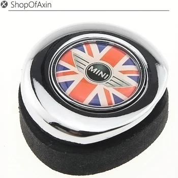 

Mini Uk flag Chrome Polished Finish Engine Start stop Button Push Cap Cover For 2nd Gen MINI Cooper R55 R56 R57 R58 R59 R61 R60
