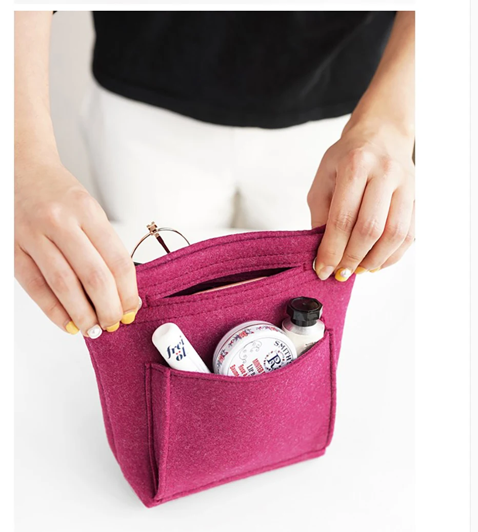 Фетровая сумочка для косметики, органайзер, сумочка, косметичка, дорожная сумка для женщин