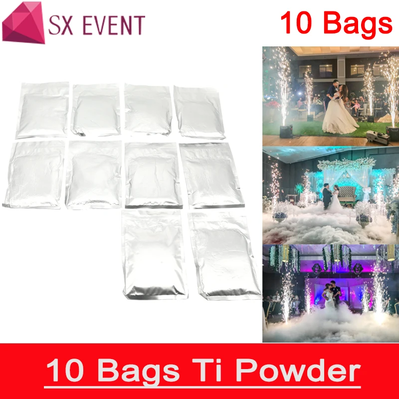 

10bags/lot Outdoor Cold Spark Sparkler Pyro Pyrotechnics Fireworks Machine Metal Titanium Powder