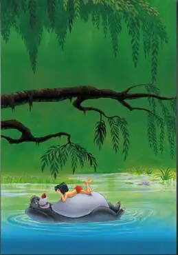 &quotФутболка для мальчиков с рисунком из мультфильма Jungle Book Винтаж фильм Шелковый