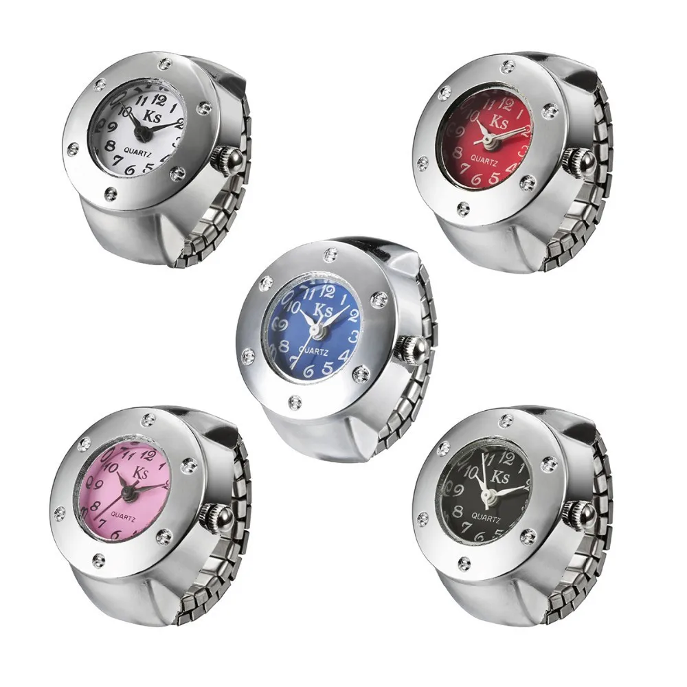

New Quartz Elastic Finger Ring Watch Ladies Stainless Steel Watches for Men Women Girl Clock Dropshipping Silver Gift