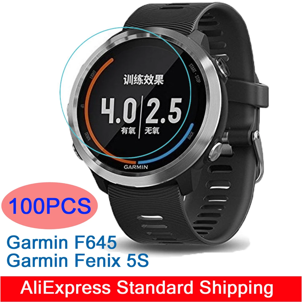 100 шт/партия для Garmin Forerunner 645/Fenix 5s стекло экрана протектор часы закаленная круглая пленка Взрывозащищенная защита